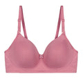 Wirefree Padded Combed Cotton Everyday Comfort Bra - Mauve Shade