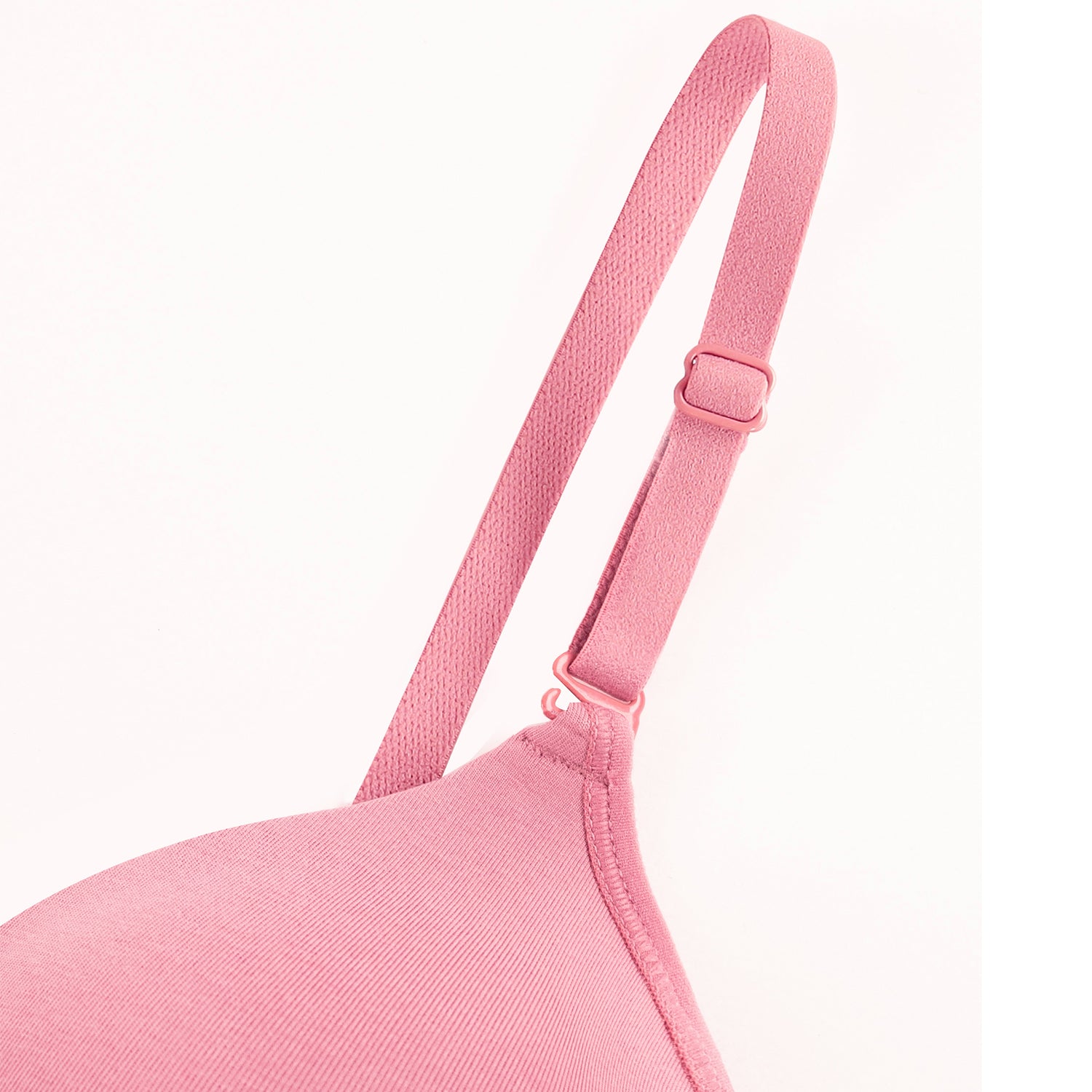 Wirefree Padded Combed Cotton Everyday Comfort Bra - Mauve Shade