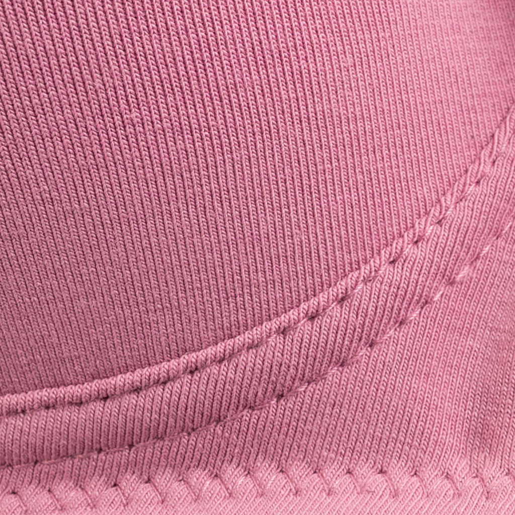 Wirefree Padded Combed Cotton Everyday Comfort Bra - Mauve Shade