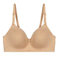 Wirefree Padded Combed Cotton Everyday Comfort Bra - Nude Shade