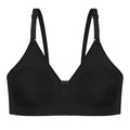 Wirefree Non-Padded Combed Cotton Everyday Comfort Bra - Black Shade