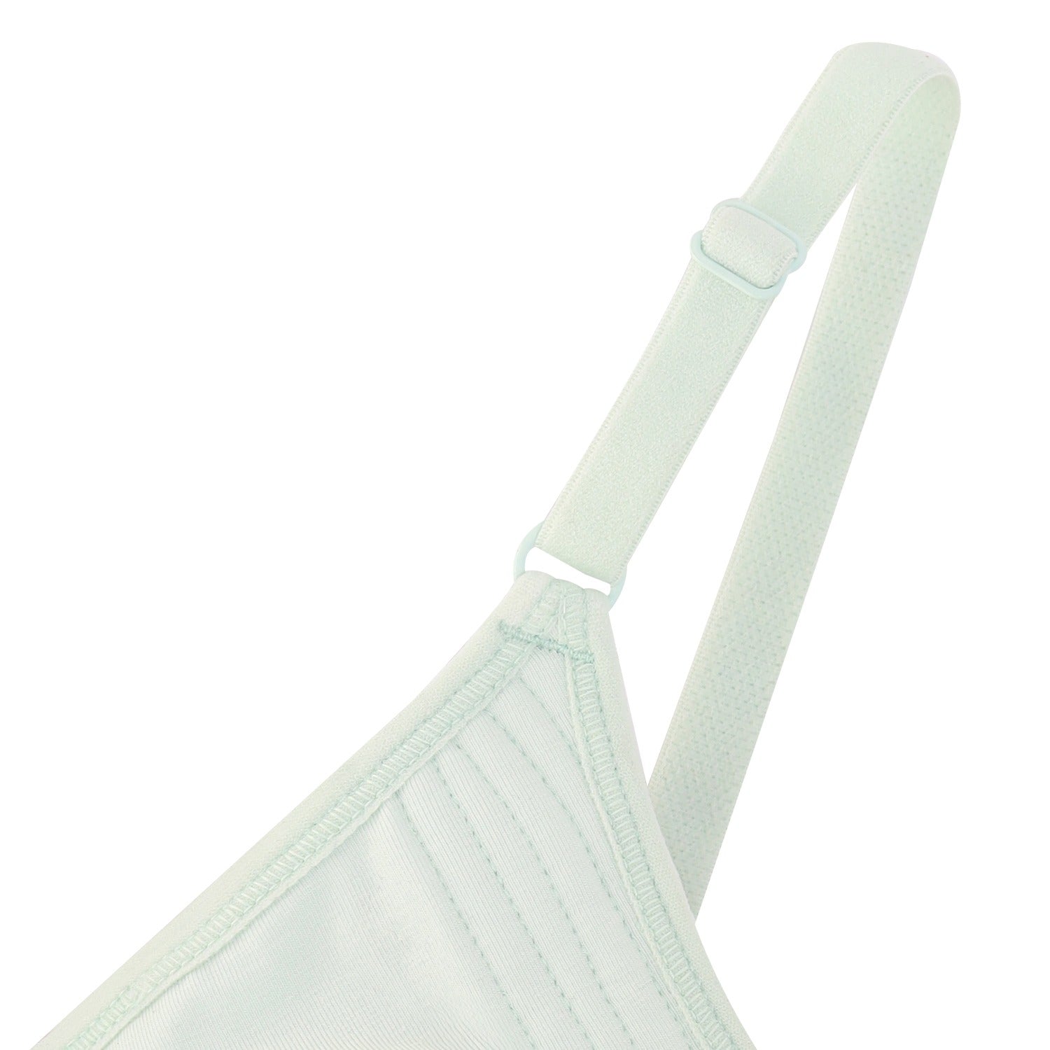 Wirefree Non - Padded Combed Cotton Everyday Comfort Bra - Light Green Shade